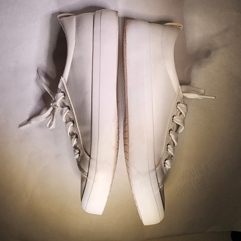 Esprit White Sneakers Womens Casual Lace Up‎ Comfortable Stylish Shoes